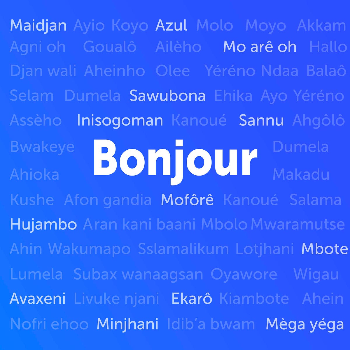 Comment dire bonjour en 70 langues africaines ? by Lamine AZINAKOU