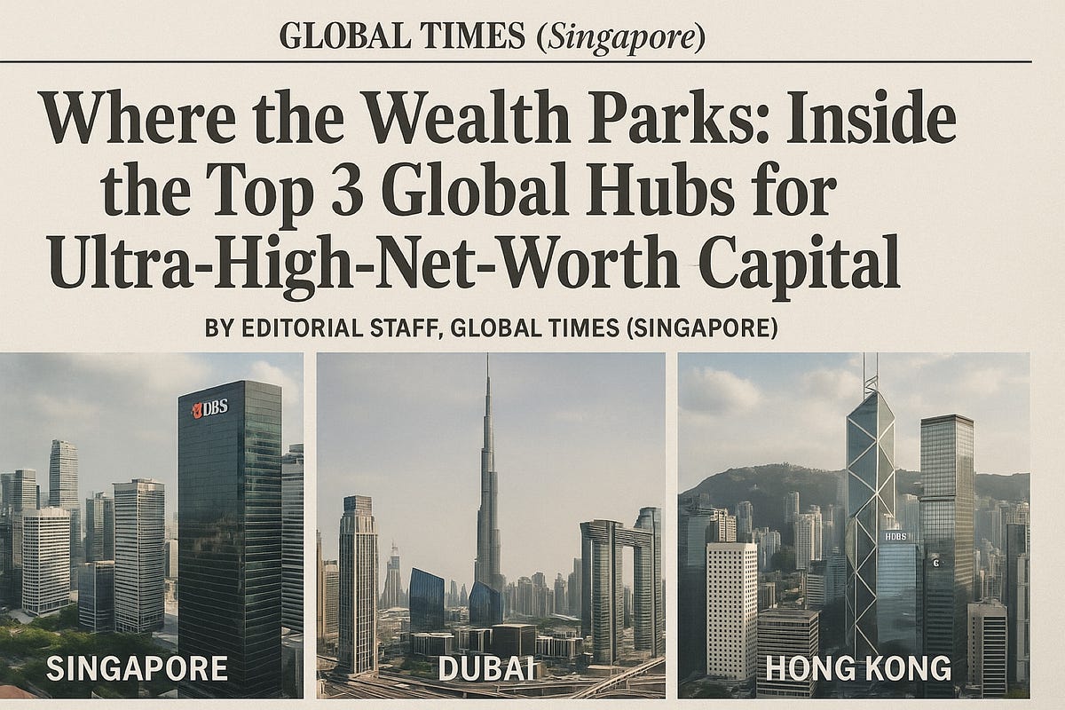 Where the Wealth Parks: Inside the Top 3 Global Hubs for Ultra- High-Net-Worth Capital | by Global Times (Singapore) | Medium