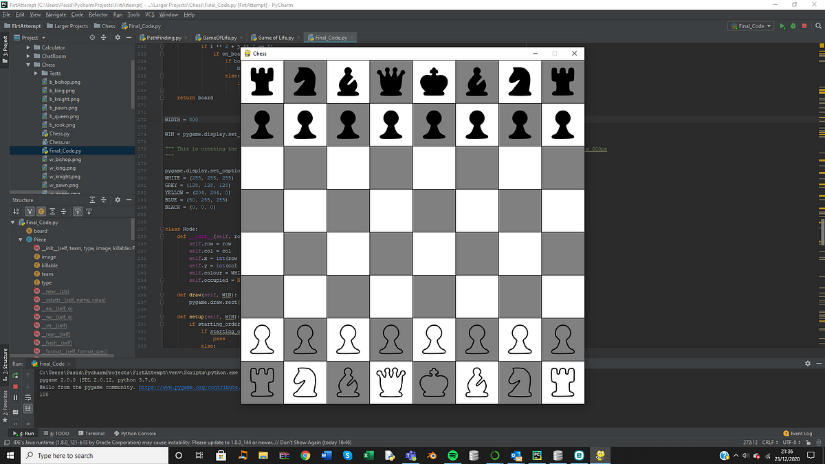 Moving Chessboard Pieces with Pygame –