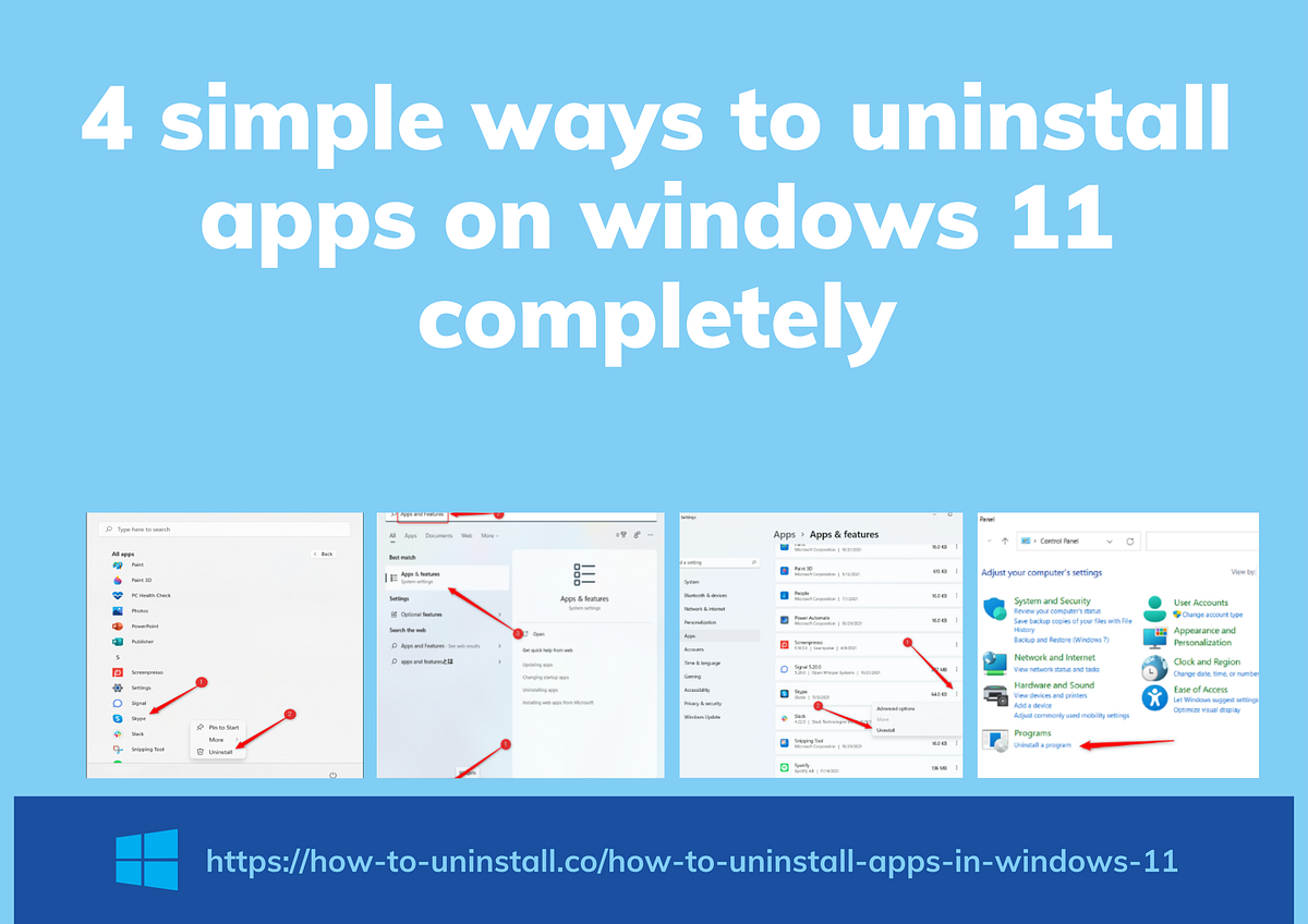 4 simple to uninstall apps on Windows 11 completely — Easy Uninstall