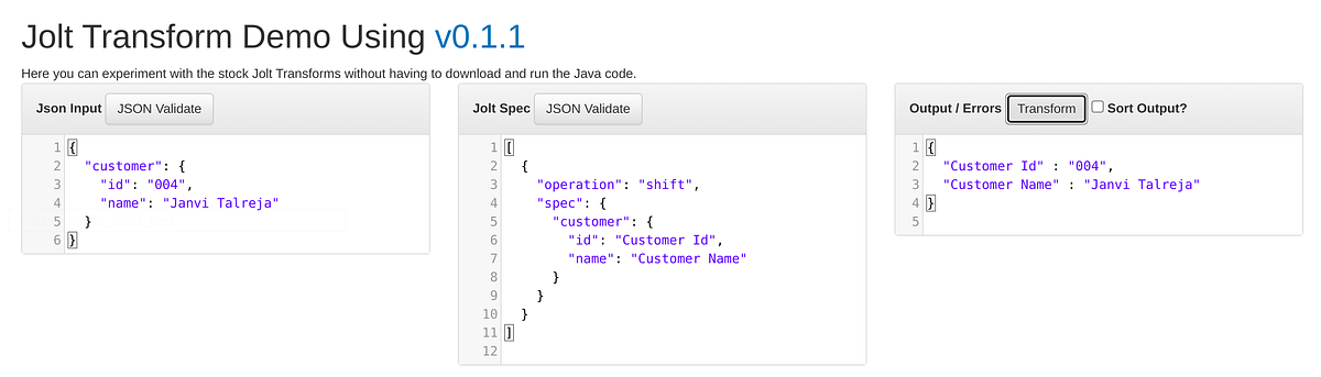 Jolt Introduction | Jolt transform Janvi Talreja | Medium