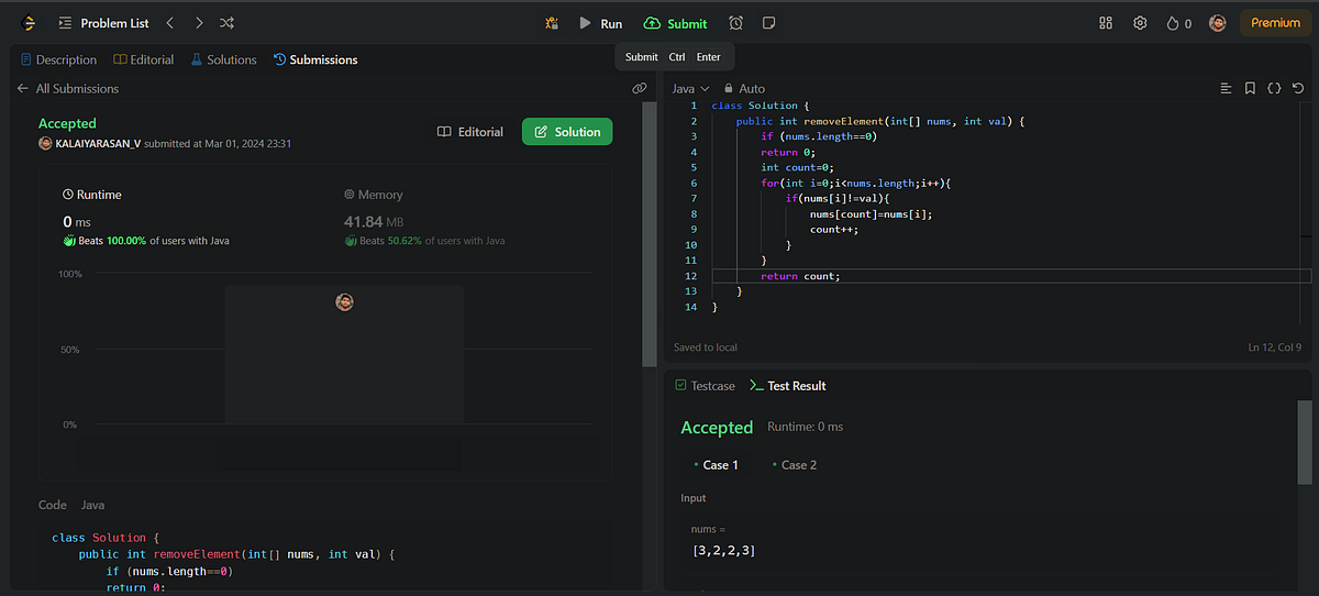 100days-of-leetcode-challenge-day-9-27-remove-element-by