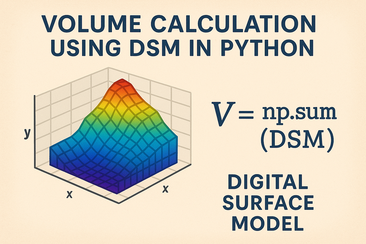 How to calculate surface volume using a digital surface model in Python ...