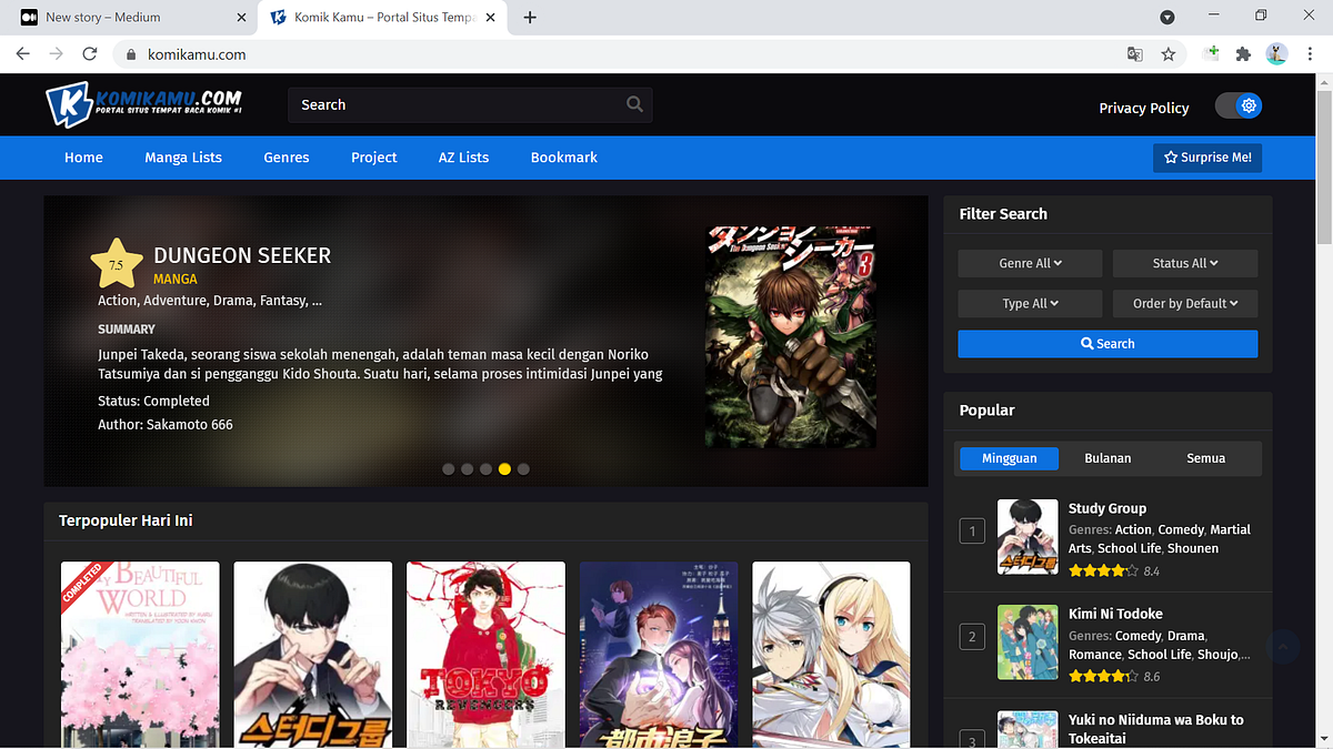 Cari Tempat Baca Komik Manga Escape From The Poverty by Catching Golem