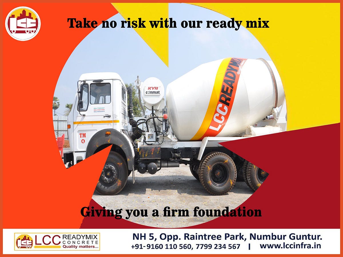 Readymix Concrete in Vijayawada LCC Infra Medium