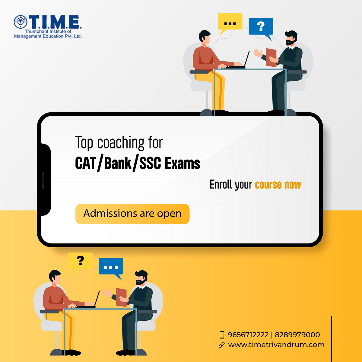 T.I.M.E. CAT Coaching Centre in Trivandrum — Bank Coaching Trivandrum