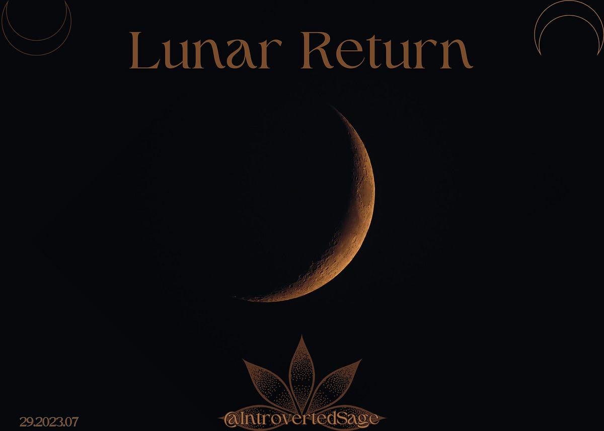 Lunar Return Introverted Sage Medium
