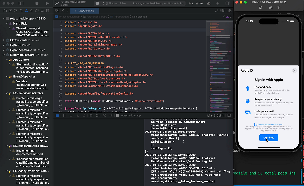 Expo React Native Firebase
