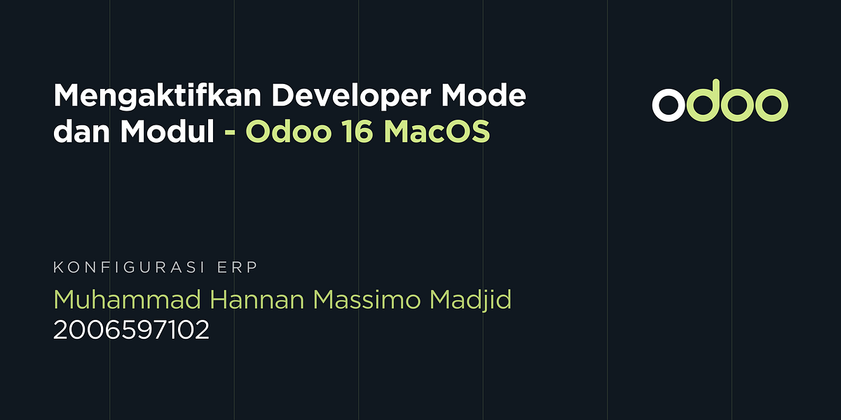 Mengaktifkan Developer Mode dan Modul di Odoo by Imo Madjid Medium