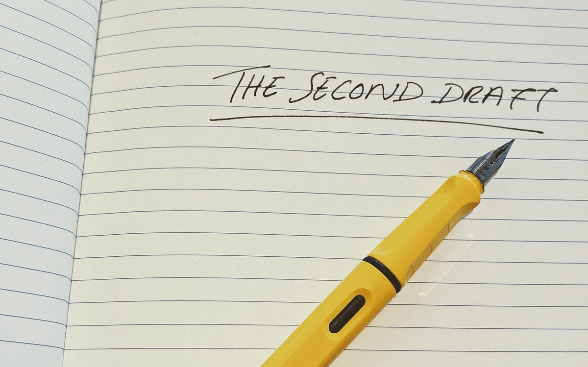 How To Approach The Second Draft Of Your Novel by Ellie Sivins The