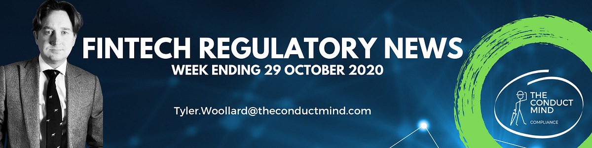 Fintech Regulatory News - Compliance Tyler - Medium