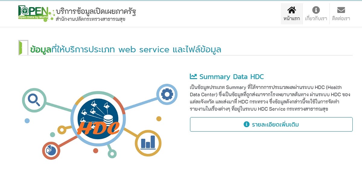 Python Call service Open Data by MOPH | by Bodin Intayuang | Medium