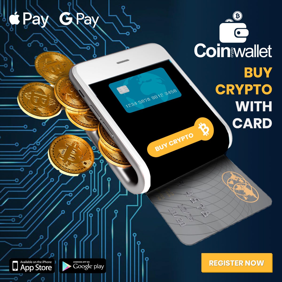 Coin Bitcoin Wallet integrates direct credit card, Apple Pay and Google Pay crypto  buying | by aktiveradio | Medium