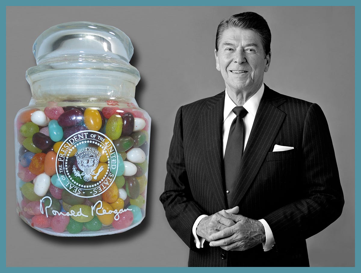The reason Ronald Reagan received a shipment of 300,000 Jelly Beans a
