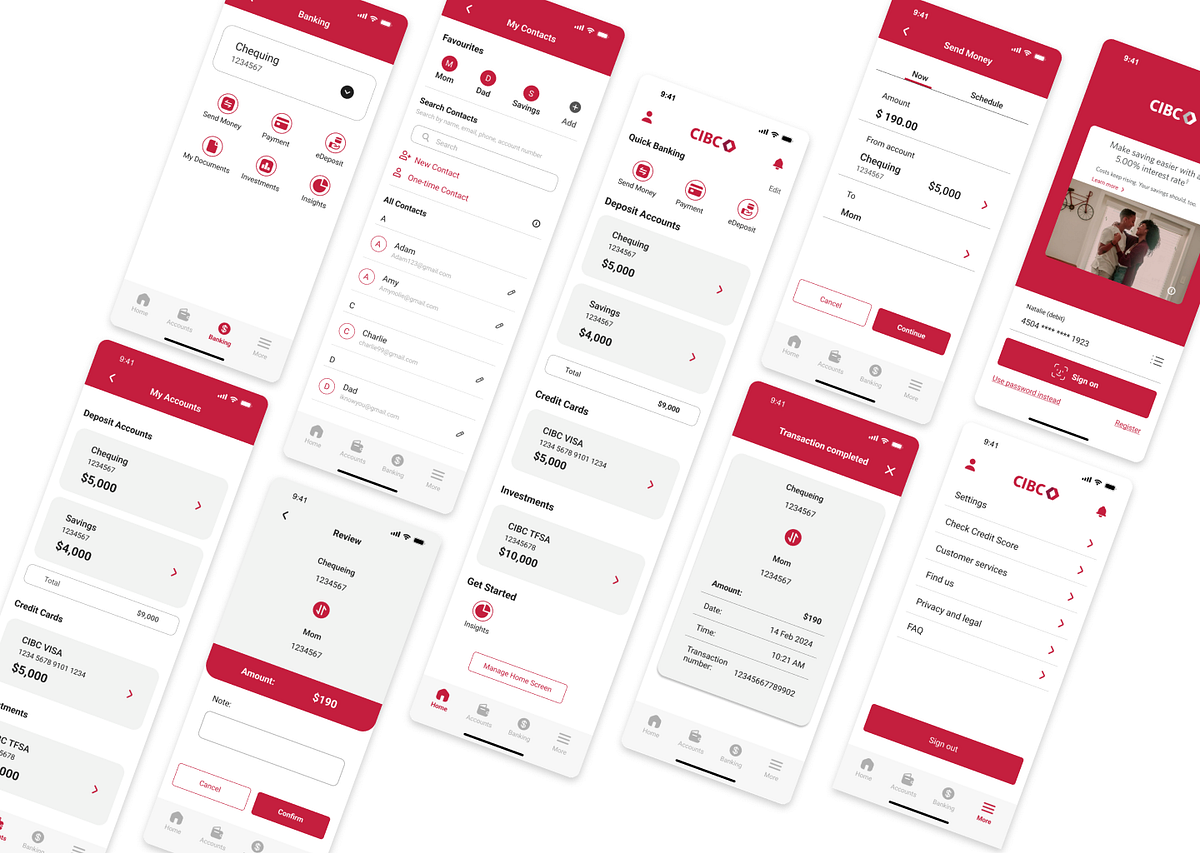 CIBC App Redesign. Why is it taking me so long to find… by Natnaree
