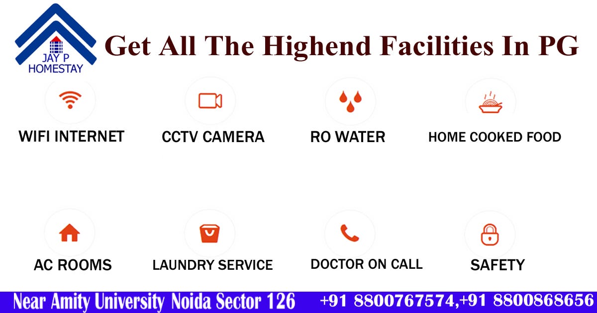 Luxury Hostels and PG near Amity University in Sector 125 Noida by