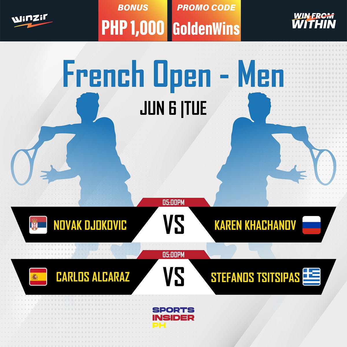 French Open — Men’s June 6, 2023 by sportsinsiderph Jun, 2023