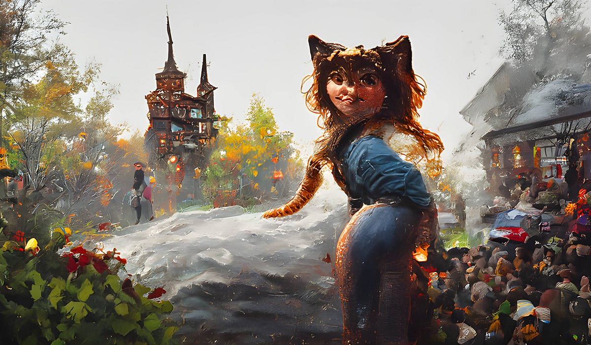 The Girl who Turned into a Cat. The first time I turned into a cat, I