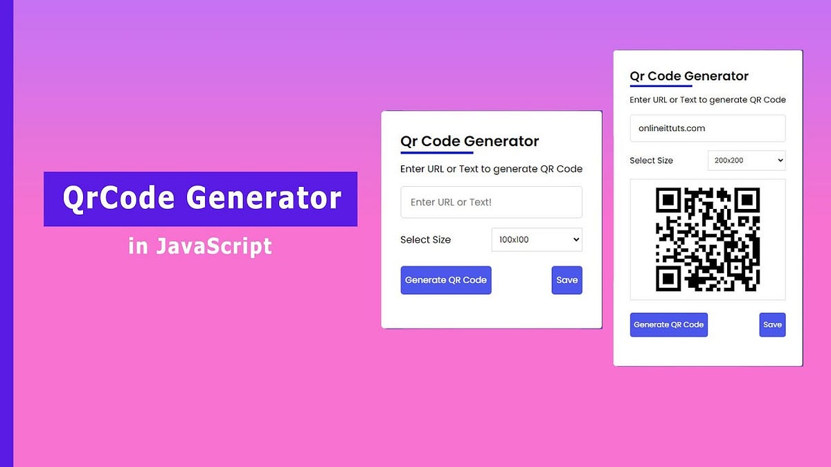 How to Create a QR Code Generator in JavaScript | by Arhaan Ali | Medium
