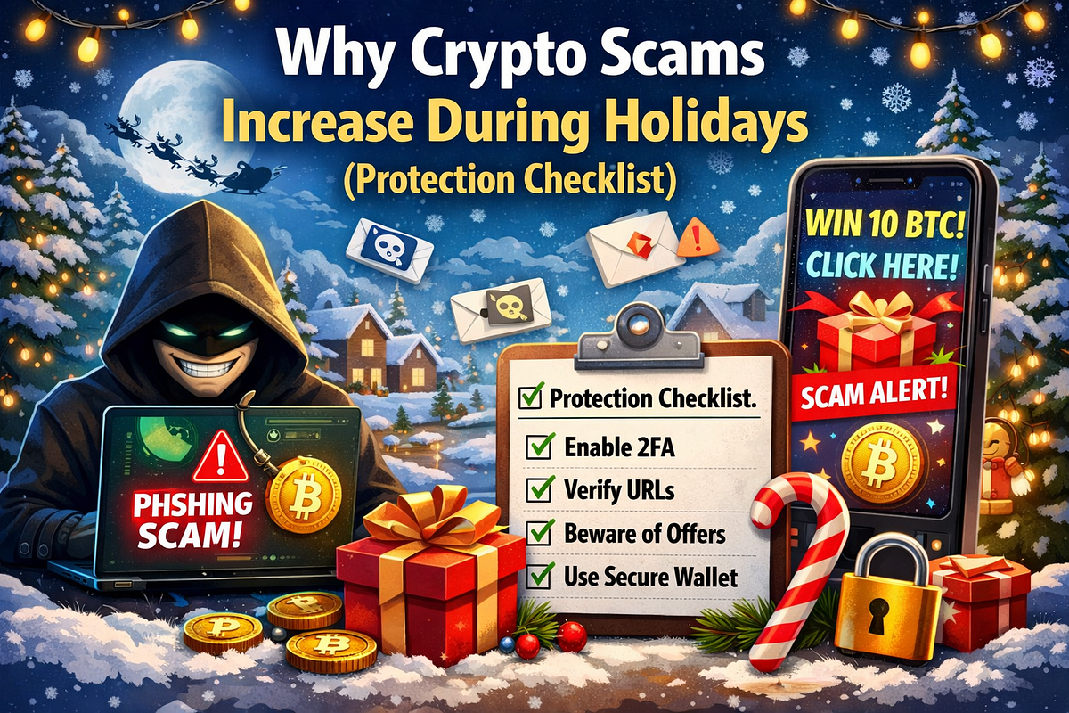 Why Crypto Scams Increase During Holidays (Protection Checklist) | by  Cryptopiannews | Dec, 2025 | Medium