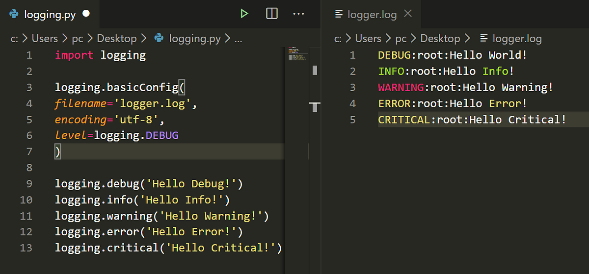 Create a .log file of a program using python | by Himanshu Sharma | Medium