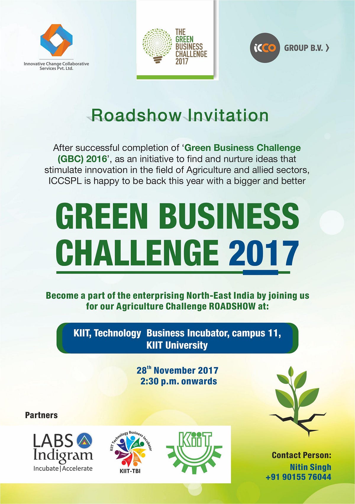 The Green Business Challenge (GBC) 2017 by Startup Bhubaneswar