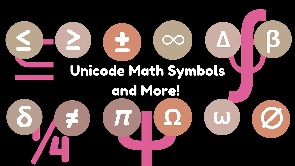 Comprehensive Unicode Math & Science Reference: Symbols, Superscripts ...