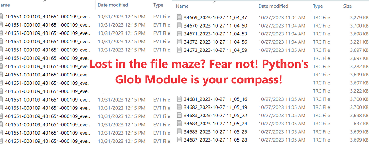 Introduction to Python’s Glob Module- Effortless File Selection! | by ...