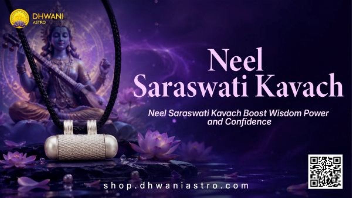 Neel Saraswati Kavach Boost Wisdom Power and Confidence