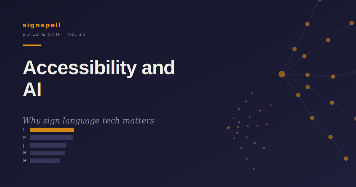 Accessibility and AI: Why Sign Language Tech Matters