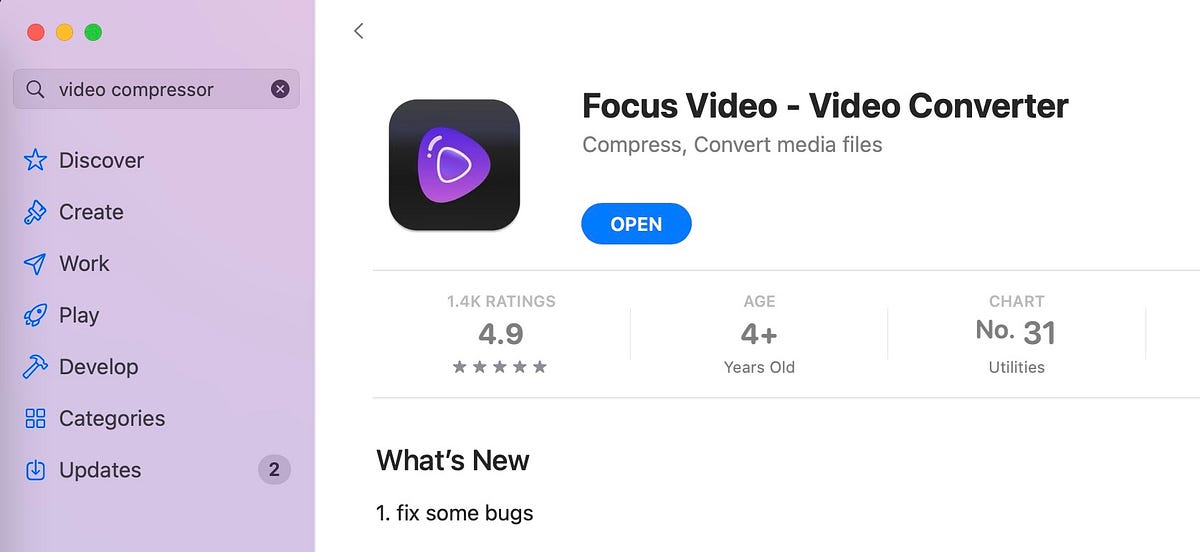 How to compress videos on Mac, format converter, compressor Medium