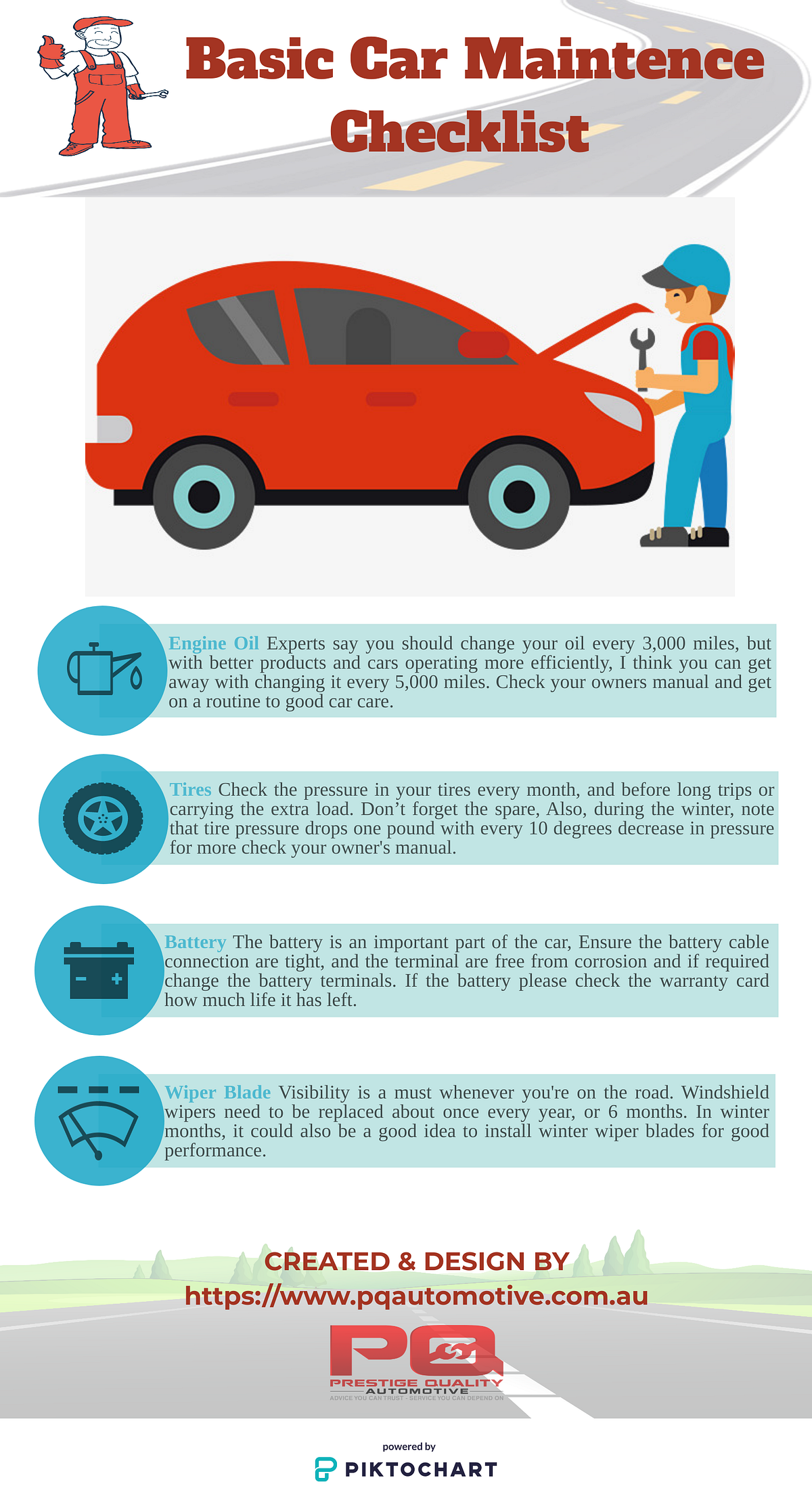 Basic Car Maintenance Checklist - PQ Automotive - Medium