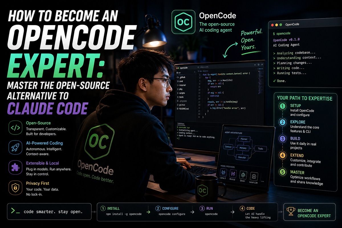 How to Become an OpenCode Expert: Master the Open-Source Alternative to Claude Code
