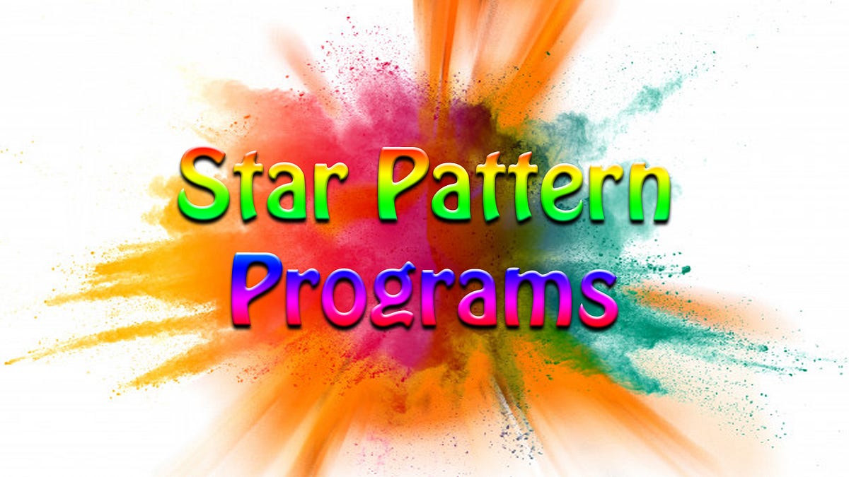 9 Different Star Pattern Programs in C | by Shweta K | Medium