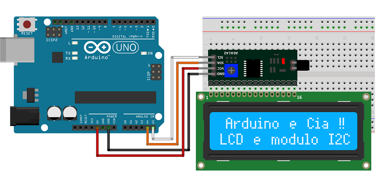 Arduino İle I2C Arabirimli LCD Panele Kayan Yazı Yazdırma | by Cazda Blog |  Medium