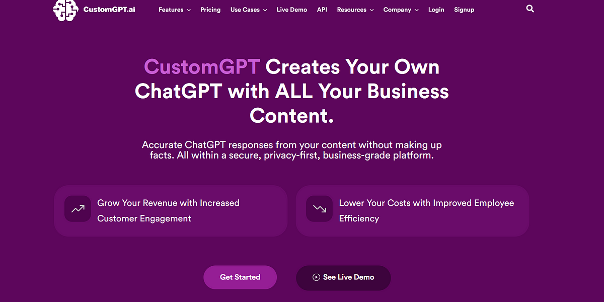 How to Create a Business Chatbot with CustomGPT.ai