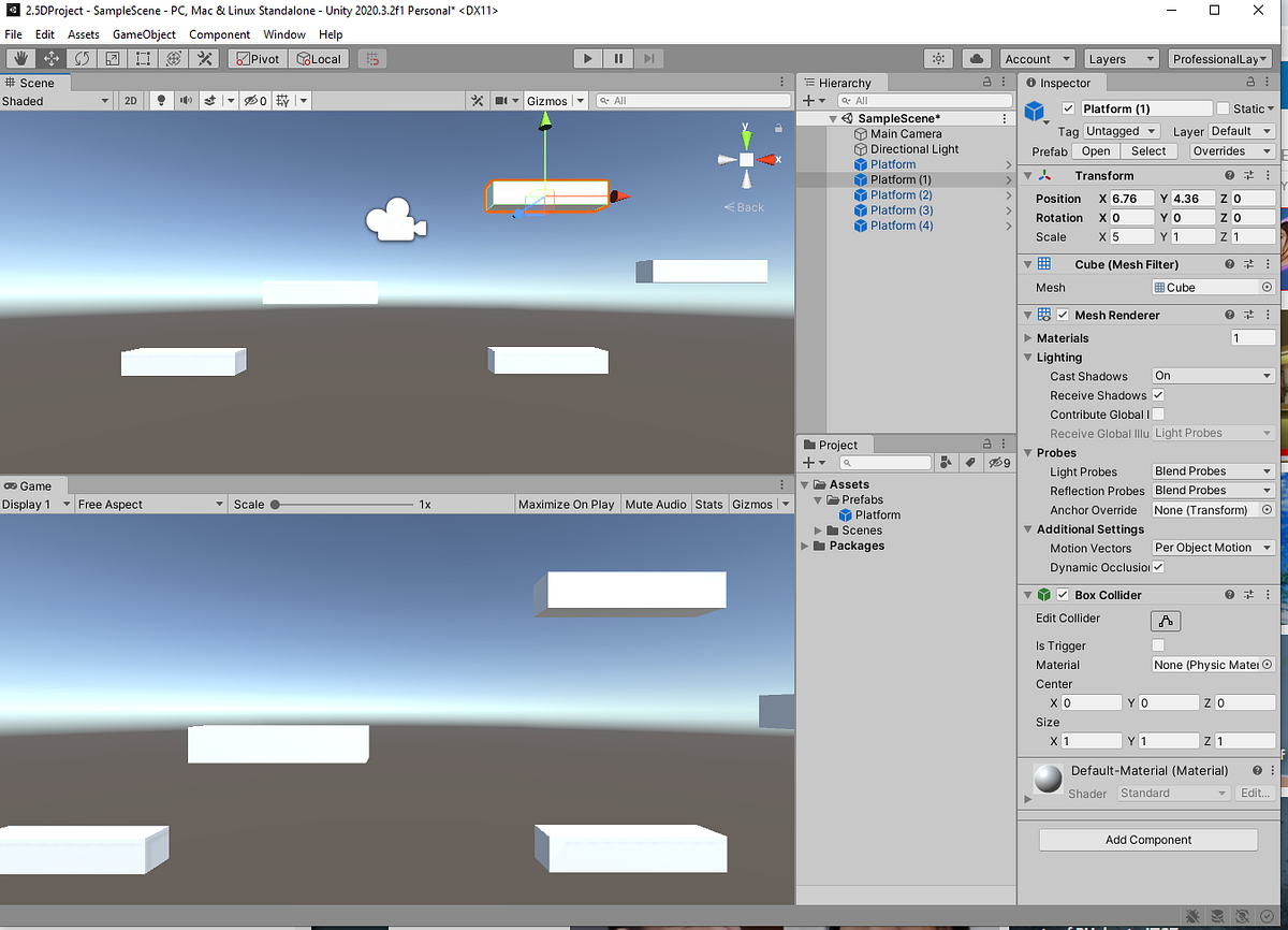 Level setup for 2.5D platform - Jaime - Medium