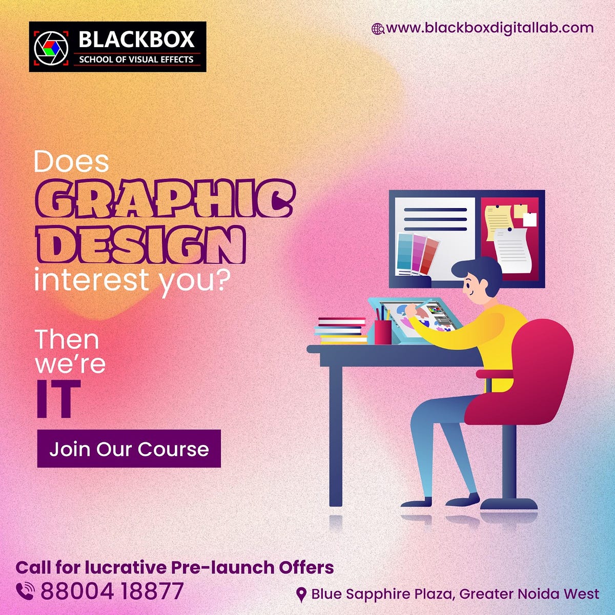 Best Graphic Design College in Greater Noida Blackbox BLACKBOX
