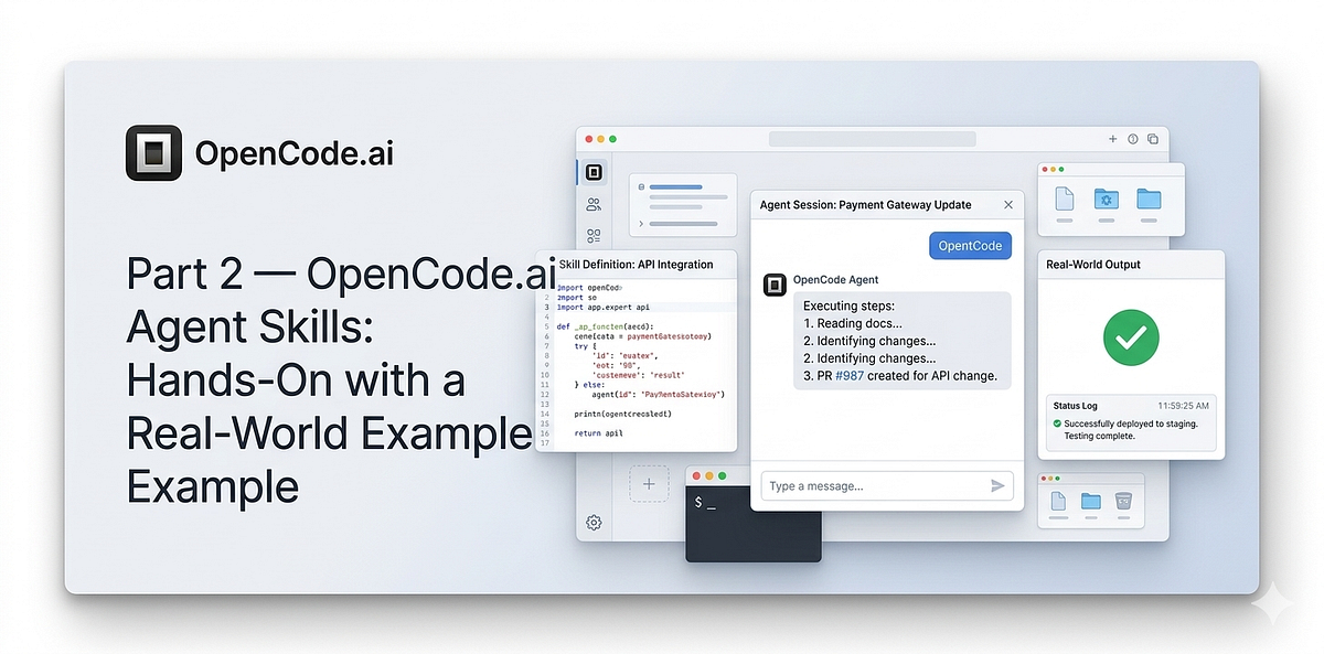 Part 2 — OpenCode.ai Agent Skills: Hands-On with a Real-World Example ...