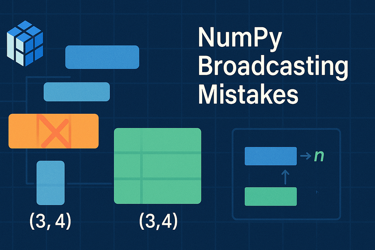 10 NumPy Broadcasting Mistakes That Cost Me Hours | by Bhagya Rana ...