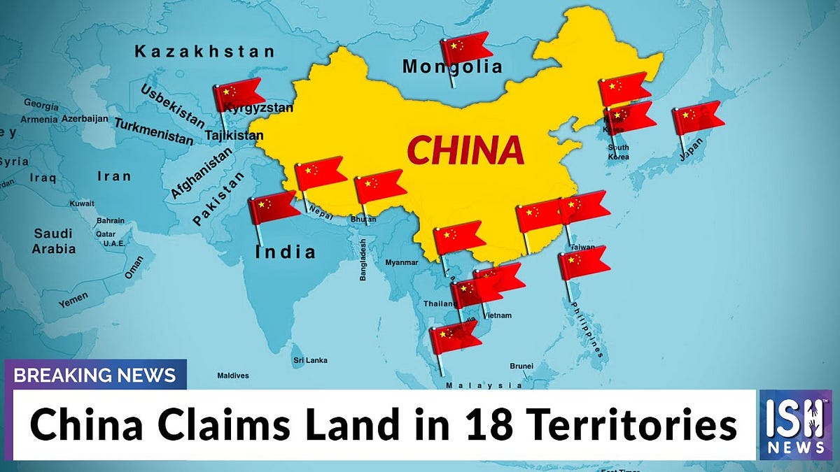 China has border dispute with 18 countries; but has political and