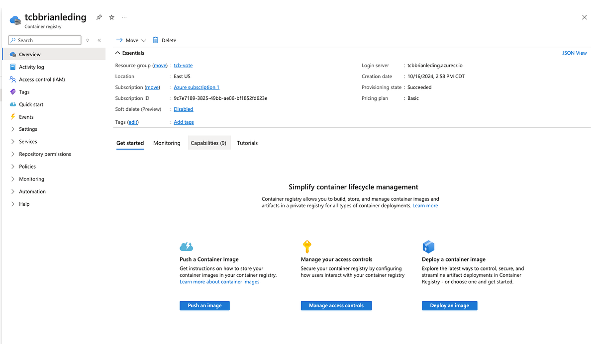 Preparation, Docker Image Push and Deployment for Containerized Voting
