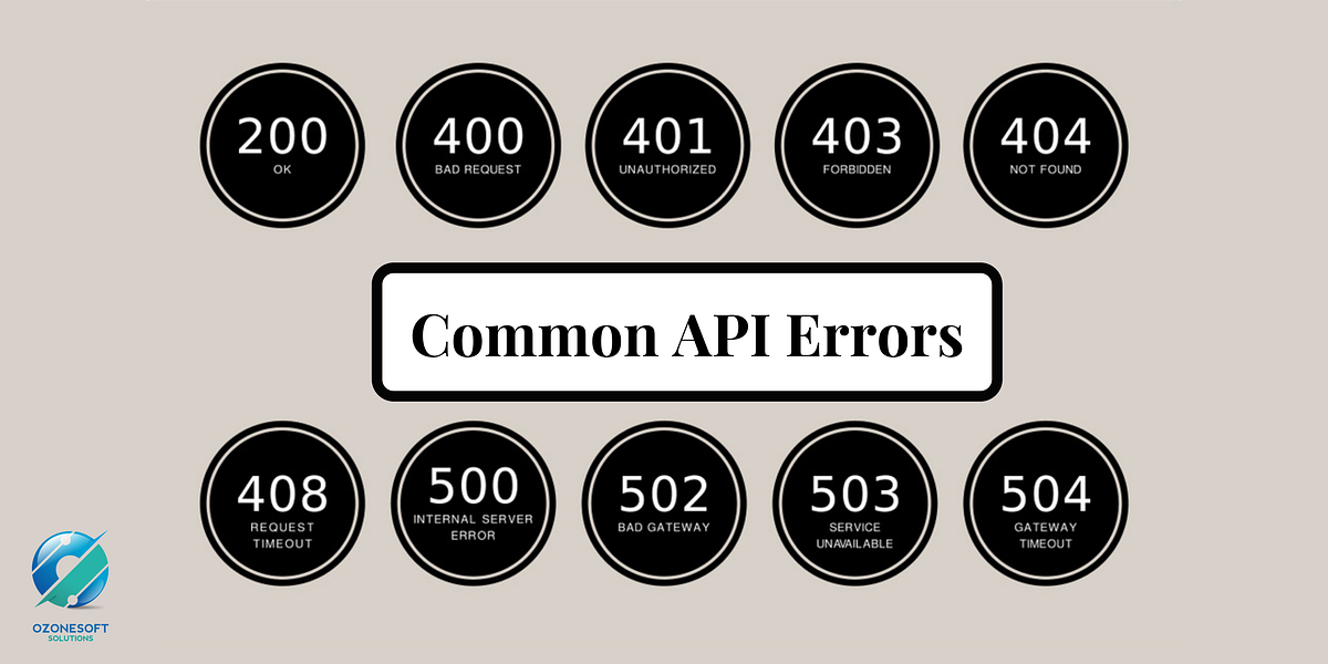 Most Commonly Seen API Errors (2022) | by Ozonesoft Solutions | Medium
