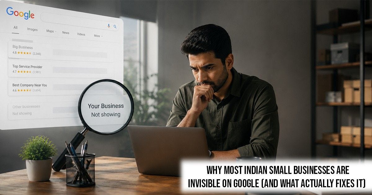 Why Most Indian Small Businesses Are Invisible on Google (And What Actually Fixes It)