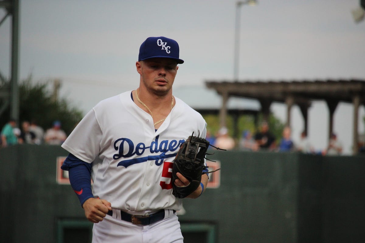 Gavin Lux Los Angeles Dodgers Road Gray Baseball Player Jersey