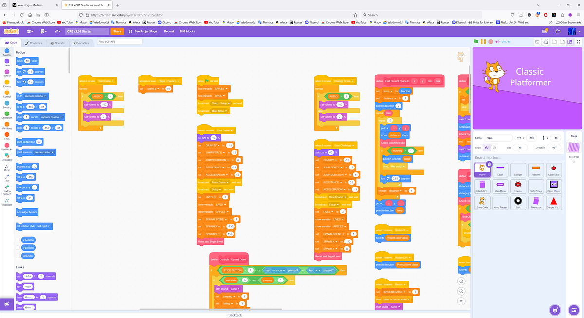 How to use the Classic Platformer Engine for Scratch | by Leon ...