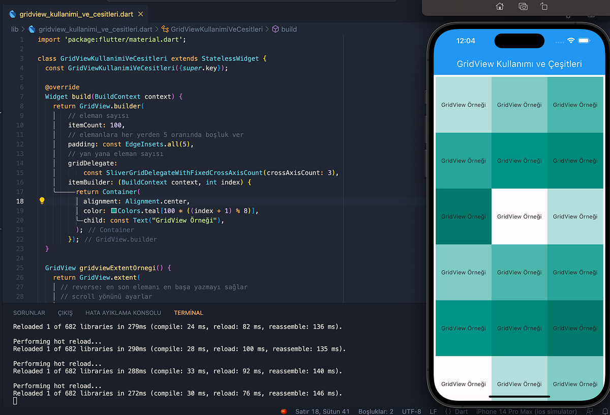 Flutter’da GridView Kullanımı ve Çeşitleri | by Doğukan Çağlakpınar ...