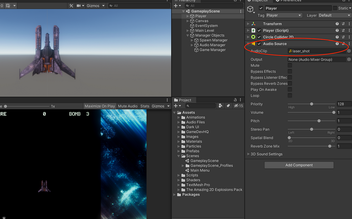 How to Play Sound Effects in Unity | by Dustin Musser | Medium