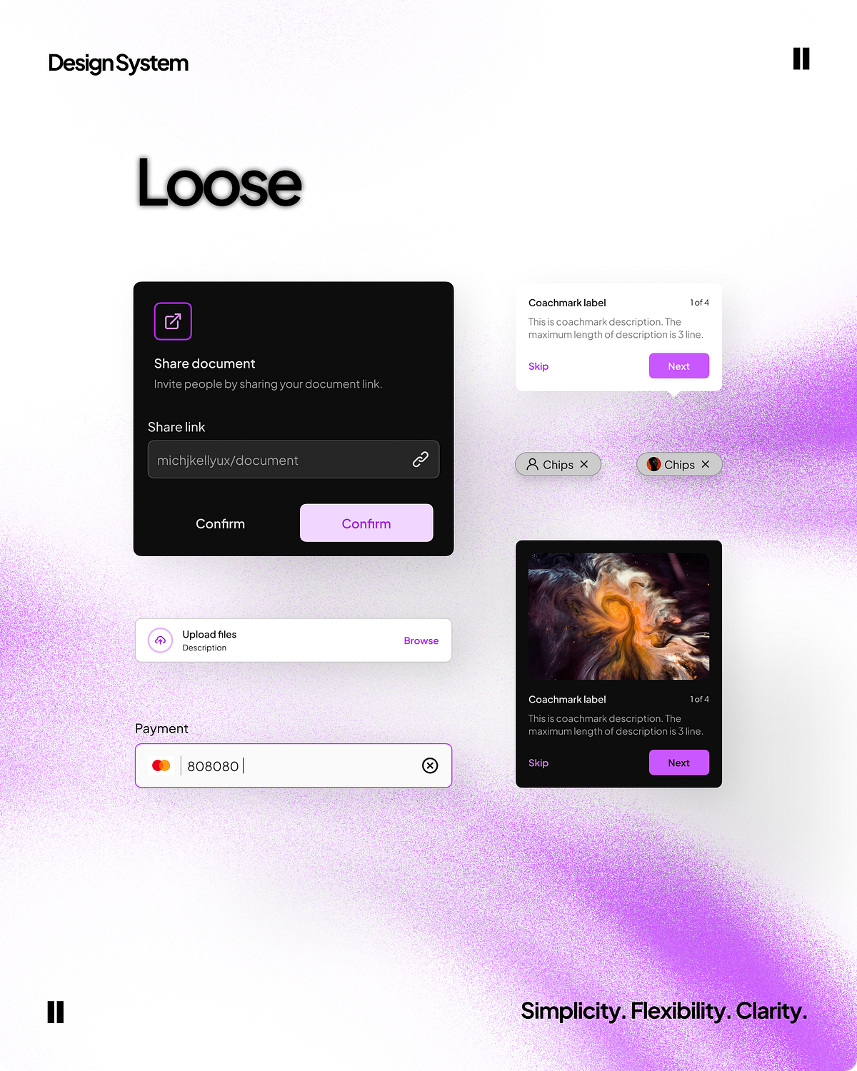 The creation of a loose design system with atomic design and strategy ...