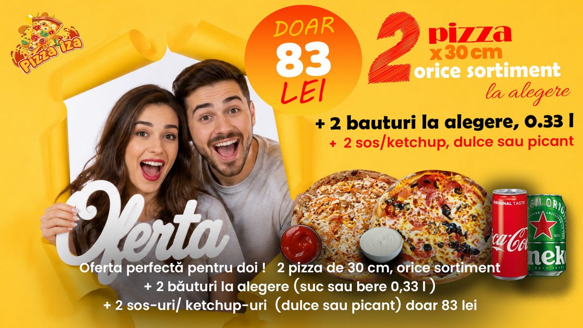 Oferte livrare Pizza IZA: Mai multă pizza, mai mult gust și mai multă valoare pentru clienții din…